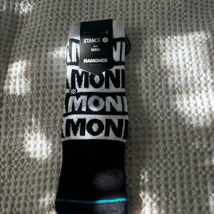 Stance Ramones Black and White Casual Socks